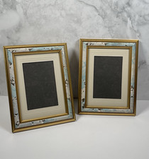 Vintage 80's Floral & Gold