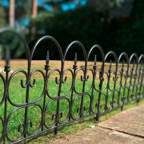 Picket garden edging lawn - x4,