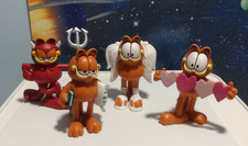 GARFIELD 4 FIGURES 7cm PLASTOY