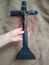 Antique Tramp Art Crucifix