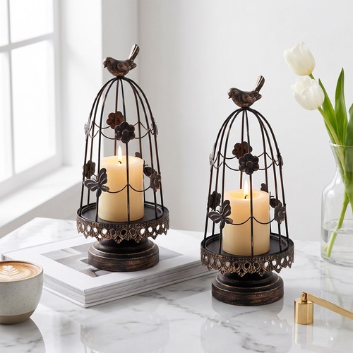 Bird cage candle - cage,