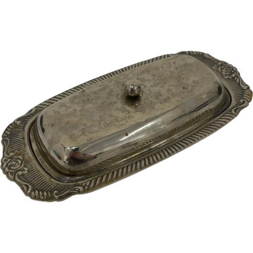 Vintage silver plated floral - silver,