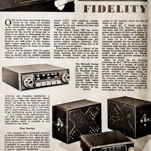 1954 pye car - 1954, radio