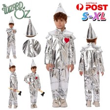 Tin Man Kids Costume The Wizard Of Oz Cosplay Fancy Outfit Book Week Halloween
