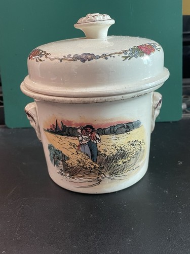 Antique french foie gras duck - french,