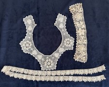 3 Pieces Antique Irish Lace