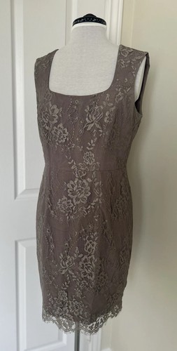 Bennett taupe floral - taupe, lace