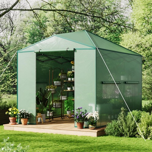 8ft walk in greenhouse - 10, walk-in