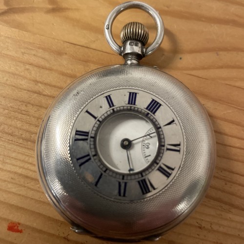 19c swiss lever half hunter - lever,