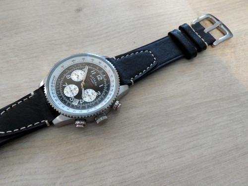 Black leather pilot - pilot, watch