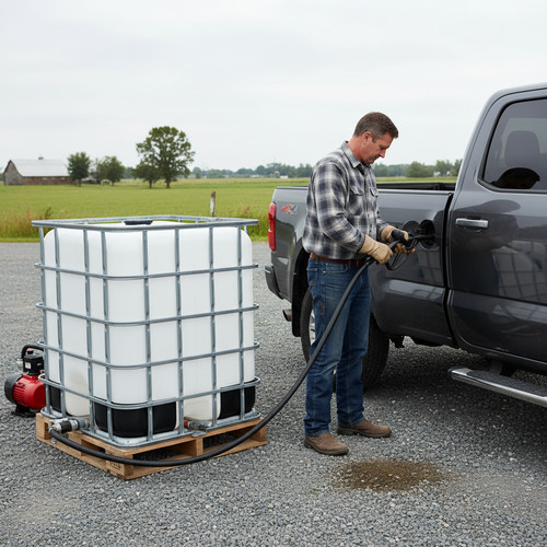 Ibc tank gravity fed fuel - ibc,
