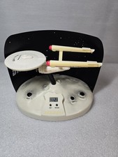 Star Trek U.S.S. Enterprise NCC-1701 Talking Alarm Clock (1993 Wesco) Tested 