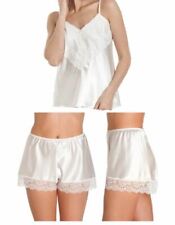 Womens Satin Camisole or Cami French Knicker Set, single, mix Colours Size 10-26