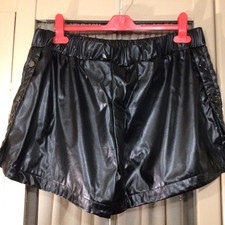 MENS  Leather Look/ Pvc Shorts  34/36” Gay/Fetish Int.
