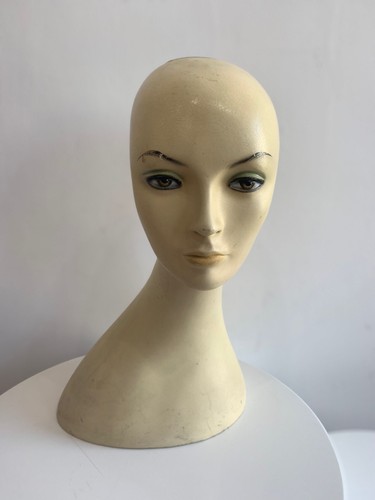 Vintage mannequin wig hat shop - mannequin, wig/hat