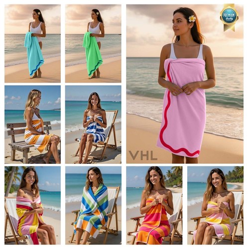 Stripe beach towel microfibre - stripe,