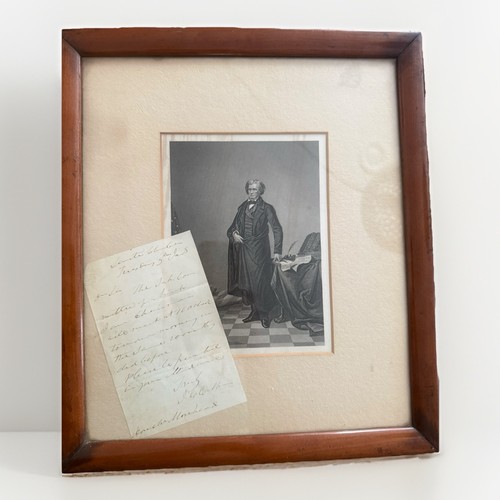 1847 john calhoun als signed - calhoun,