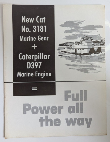 Vintage caterpillar marine - caterpillar,