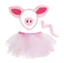 PIGLET PIG CUTE CHILD COSTUME FANCY DRESS KIT TUTU EARS NOSE TAIL BOOK DAY
