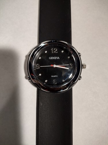 Men black slap watch - black,