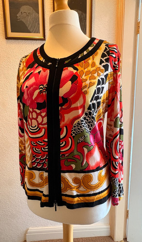 Joseph ribkoff floral mix zip - joseph,