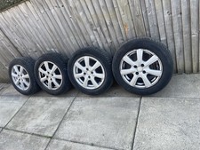VAUXHALL CORSA D 15” ALLOY WHEELS X4 WITH  WINTER TYRES