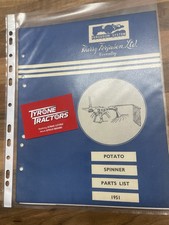 Ferguson Potato Spinner Parts List Original  Implement Book 1951