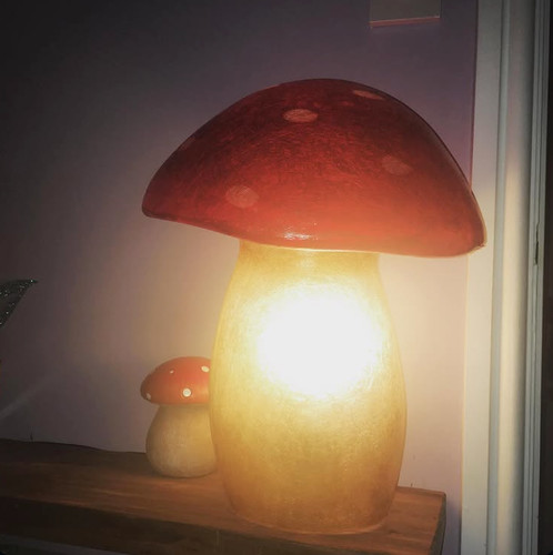 Handmade fibreglass toadstool - handmade,