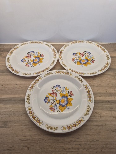 Set vintage dinner plates - set, 3