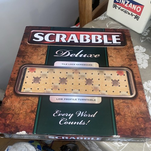 Scrabble deluxe board - scrabble, game