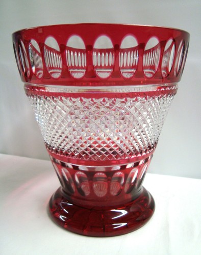 Ruby red cut - clear, godinger