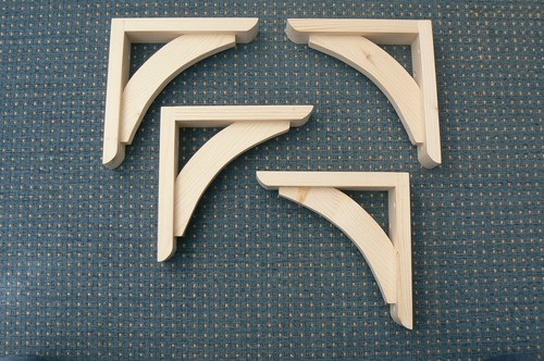 Wooden shelf brackets 4 - shelf,