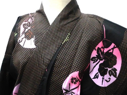 Japanese kimono yukata brown - japanese,