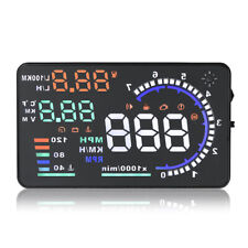 A8 Car HUD Head Up Display OBD II OBD2 Auto Gauge Projector 5.5" Dash Screen 