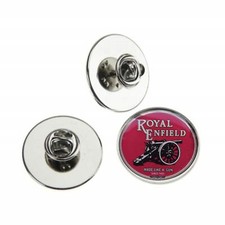 ROYAL ENFIELD MOTORBIKE RED LOGO METAL PIN BADGE WITH 25mm LOGO