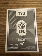 Panini EFL 2025/26 stickers 473-692