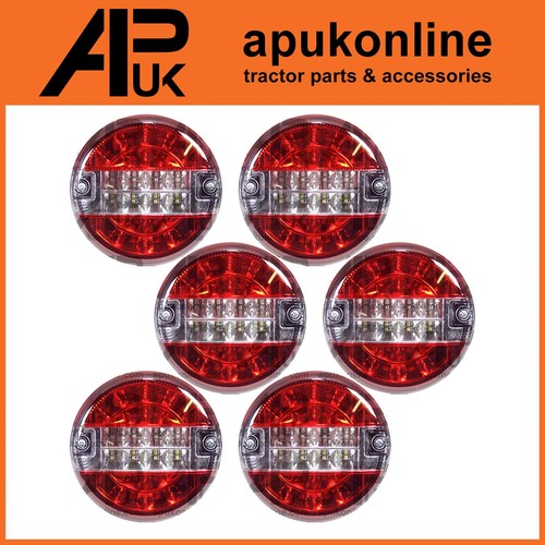 12v led inch - round, rear