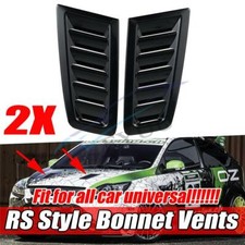 1 Pair Glossy Black Car Front