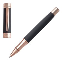 Cerruti 1881 Zoom NSG9145N Soft Navy Rose Gold Brass Rollerball Pen Length: 14.3