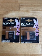 2x Duracell 223 6V Lithium Ultra Photo Battery CR223 CR-P2 EL223AP Longest Exp
