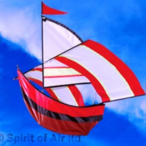 Flying boat red kite - boat,