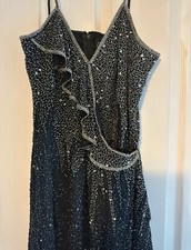 Vintage After Six Ronald Joyce Heavily Beaded Occasions Cocktail Dress Size 10