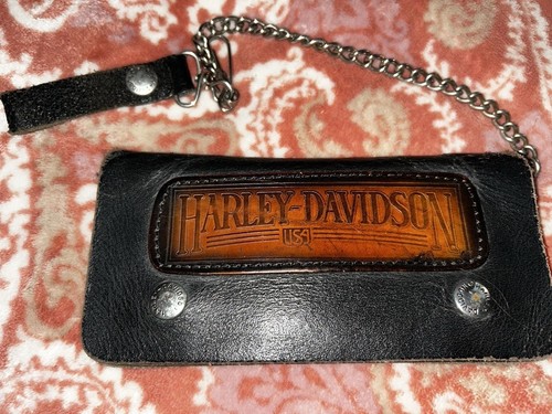 Vintage harley davidson bifold - vintage,