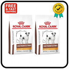 2x ROYAL CANIN Dog Food Gastrointestinal Small Breed Low Fat 1.5kg Bag Pack of 2
