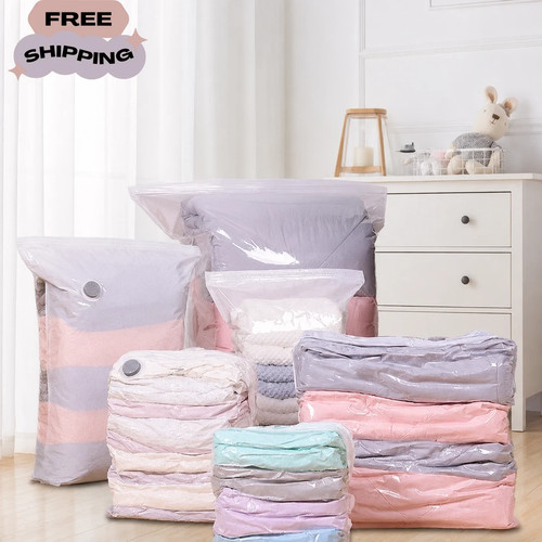 Pump vacuum storage bags - no‑pump,