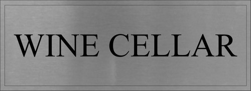 Wine cellar sign brushed - wine,
