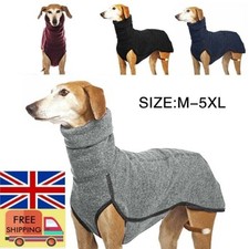 Pet Dog Winter High Collar Jumper Sweater Greyhound Whippet Clothes Lurcher Coat
