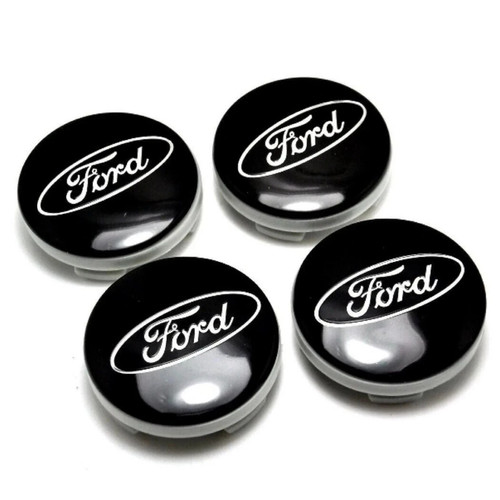 Black ford centre caps 54mm - black,