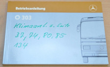 Mercedes Benz Omnibus Bus O 303 Motor 421 422 442 Betriebsanleitung 1987