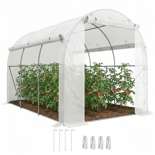 Outsunny polytunnel greenhouse - polytunnel,